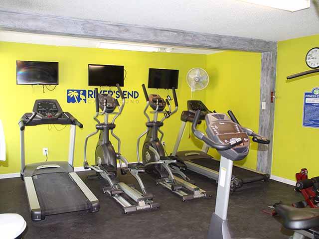 Fitness Room with a variety of equipment