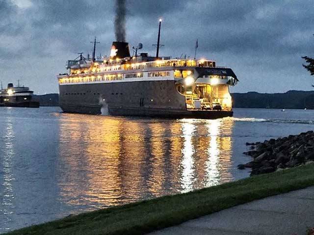 8 short minutes to the S.S. Badger Lake Michigan  Car Ferry to Manitowoc WI