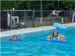 Girls playing in the pool at SOUTH FORTY RV CAMPGROUND - thumbnail