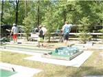 A group of people playing miniature golf at GREEN ACRES FAMILY CAMPGROUND - thumbnail
