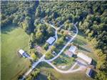 View larger image of An aerial view of the campsites at DEER RIDGE CAMPING RESORT image #12