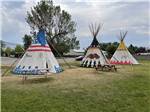 View larger image of Tee-pees set up on campsite at PONDEROSA CAMPGROUND image #12