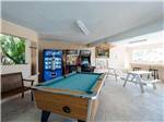 View larger image of Pool table in game room at the lodge at BOYDS KEY WEST CAMPGROUND image #7