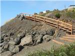 Stairs leading to beach at SEA & SAND RV PARK - thumbnail