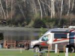 Parked RV at site Chinook RV Resort - thumbnail