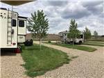 A row of gravel pull thru RV sites at RUBY VALLEY CAMPGROUND & RV PARK - thumbnail