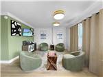 A TV lounge area in the rec room - thumbnail