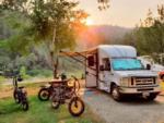 RV in a site with bikes - thumbnail