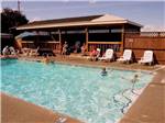 People playing in the swimming pool at MT VIEW RV ON THE OREGON TRAIL - thumbnail
