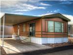 View larger image of Exterior of cabin with deck at PICACHO PEAK RV RESORT image #4