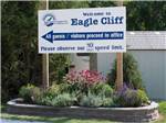 View larger image of The front entrance sign at EAGLE CLIFF CAMPGROUND  LODGING image #1