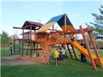 View larger image of Play structure with slide and climbing course at SUMMER BREEZE CAMPGROUND  RV PARK image #4