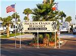 View larger image of The front entrance sign at SEVEN OAKS RESORT image #2