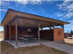 The pavilion with picnic benches at CHEYENNE RV RESORT BY RJOURNEY - thumbnail