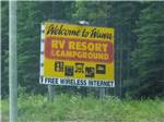Large sign showing Wawa RV Resort & Campground at WAWA RV RESORT & CAMPGROUND - thumbnail