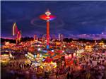 Aerial view at STATE FAIR OF WEST VIRGINIA CAMPGROUND - thumbnail