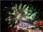 Fireworks lighting up the sky at STATE FAIR OF WEST VIRGINIA CAMPGROUND - thumbnail