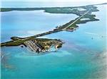 View larger image of Aerial view over campground at FIESTA KEY RV RESORT image #5