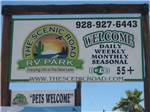 The front entrance sign at THE SCENIC ROAD RV PARK - thumbnail