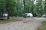 Parked trailer's at site Hickory Holler Campground - thumbnail