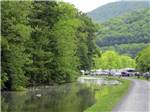 A road by the water going to the RV sites at WATERSIDE CAMPGROUND & RV PARK - thumbnail