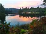 Lake view at sunset at THOUSAND TRAILS LAKE OF THE SPRINGS - thumbnail