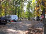 Trailers camping at campsite at APPALACHIAN CAMPING RESORT - thumbnail