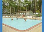 View larger image of People playing volleyball in the pool at GATEWAY TO CAPE COD RV CAMPGROUND image #6