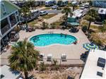 View larger image of An aerial view of the swimming pool at PENSACOLA BEACH RV RESORT image #10