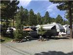 View larger image of A fifth wheel trailer in a gravel RV site at EAGLE CREEK RV RESORT image #1
