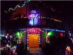 Office decorated with lights at DUCK CREEK RV PARK - thumbnail