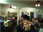 View larger image of Guests dining with live music at DUCK CREEK RV PARK image #12