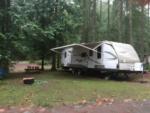 Trailer parked at site Mountainaire Campground & RV Park - thumbnail