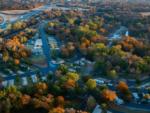 Aerial view of the park and falll trees at River View RV & Recreational Park - thumbnail