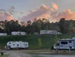 Parked trailers at site Spacious Skies Hidden Creek - thumbnail