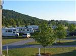 View larger image of Trees next to gravel RV sites at CIDER HOUSE CAMPGROUND image #4
