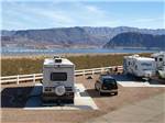 RVs and trailers at the campground at LAKE MEAD RV VILLAGE AT BOULDER BEACH - thumbnail