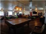 View larger image of The pool table in the recreation hall at TRADEWINDS RV PARK image #3