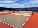 View larger image of Pickleball court colored tan coffee and adobe at SOUTHERN OAKS RV RESORT image #9