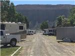 View larger image of The gravel road going thru RV sites at SLEEPING UTE RV PARK image #7