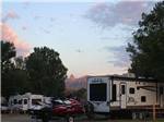 View larger image of A travel trailer pulling a jet ski trailer at SLEEPING UTE RV PARK image #10