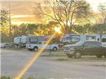 A row of gravel RV sites at WAGONS WEST RV PARK AND CAMPGROUND - thumbnail