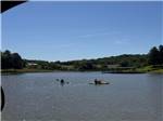 Kayakers in the water at Heavenly Hills Resort - thumbnail