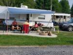 Parked trailer at site Andover/Pymatuning Lake KOA - thumbnail