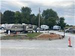 The gravel road near a RV site - thumbnail