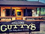 Welcome sign at Cutty's Hayden Creek RV Camping & Resort - thumbnail