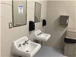 Inside of the clean bathrooms at LINCOLN CIVIC CENTER RV PARK - thumbnail