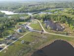 Aerial view of the campground and lake at DEAD LAKES PARK RV & CAMPGROUND - thumbnail