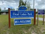 The front entrance sign at DEAD LAKES PARK RV & CAMPGROUND - thumbnail