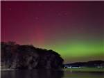 Green and red Northern Lights - thumbnail